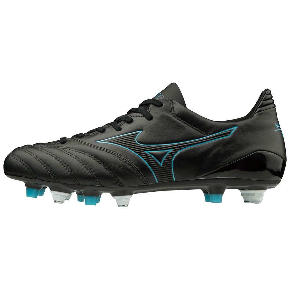 Women's Mizuno Football Boots Black/Blue Turquoise MORELIA NEO KL IIMIX Shoes - P1GC195425